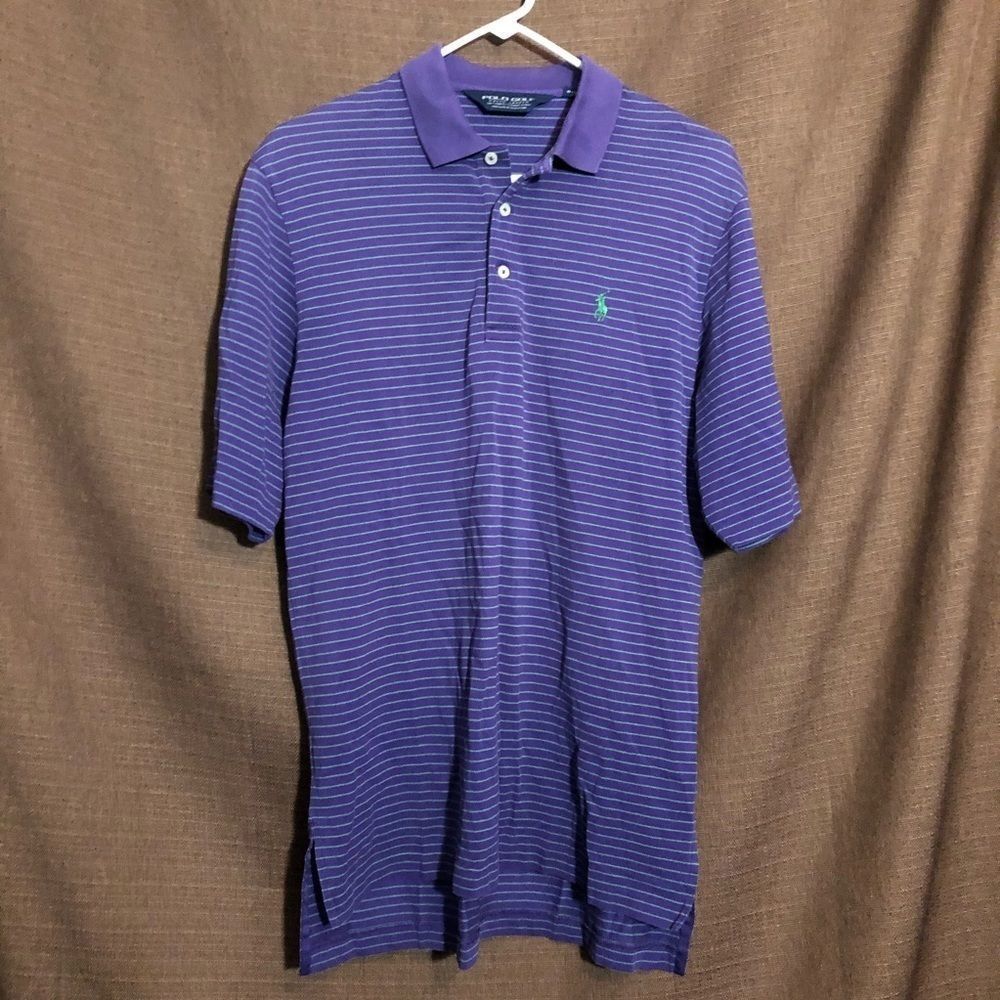 Striped Purple Polo Golf Ralph Lauren Shirt